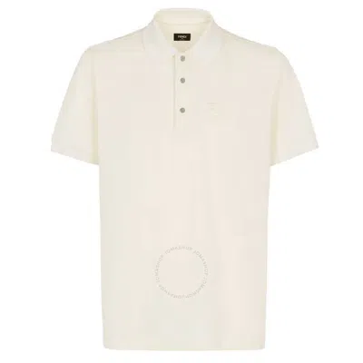 FENDI FENDI EMBROIDERED LOGO COTTON POLO SHIRT