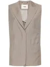 Fendi Kid Vest In Brown