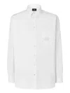 Fendi Embroidered-logo Shirt In White