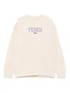 Fendi Embroidered-logo Sweatshirt In Neutrals
