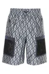 Fendi Bermuda In Poliestere Ricamato  Uomo