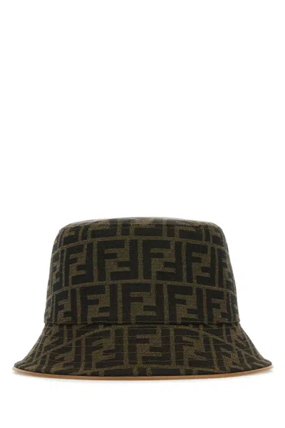 Fendi Embroidered Polyester Blend Bucket Hat In Multicolor