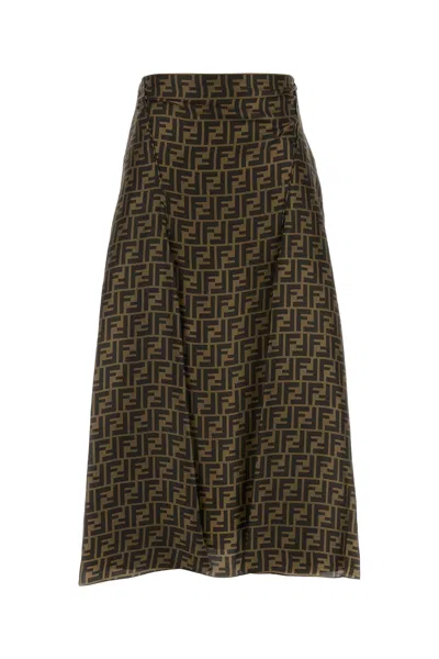 スカート Fendi Embroidered Silk Skirt Fendi Women Embroidered Silk Skirt In Printed | ModeSens