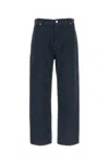 Fendi Jeans In Denim Stretch Ricamato  Uomo In Indigo Greggio
