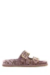 Fendi Comfortable Open Toe Rubber Sole Sandals In Purple
