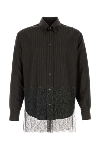 FENDI EMBROIDERED WOOL SHIRT