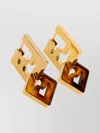 Fendi Enduring Geometric Design Earrings