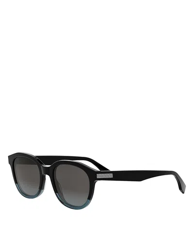 Fendi Essential Round Sunglasses, 52mm In Black