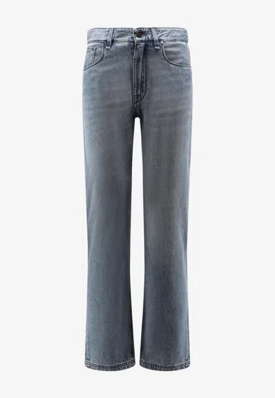 Fendi Essential Straight-leg Jeans In Blue