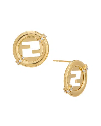 Fendi Ever Earrings In Gold