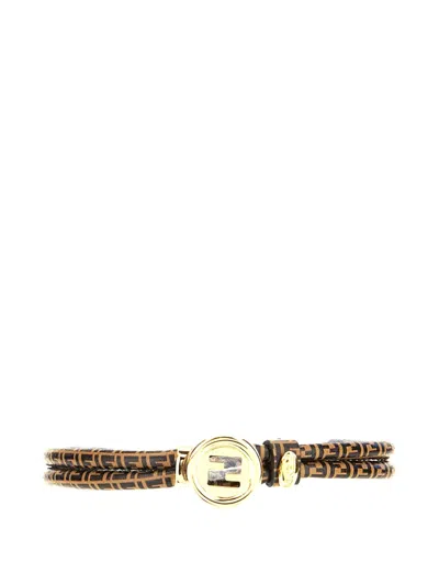 Fendi Everround Bracelet In Brown