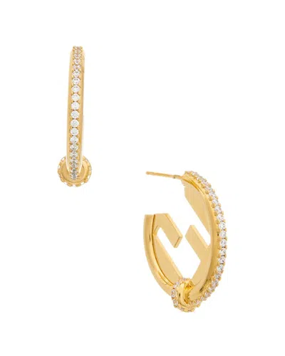 Fendi Everround Earrings In Yellow