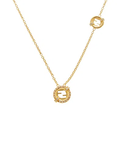 Fendi Everround Necklace In Gold