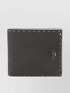 Fendi Exposed Stitching Leather Bifold Wallet