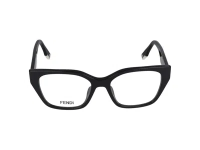 Fendi Eyeglasses  Fe50001i 001 52/17/145 In Black