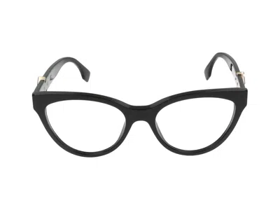 Fendi Eyeglasses  Fe50134i 001 54/18/145 In Black
