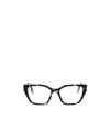 Fendi Eyewear Butterfly Frame Glasses In Black