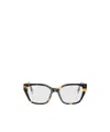 Fendi Eyewear Butterfly Frame Glasses In Pattern