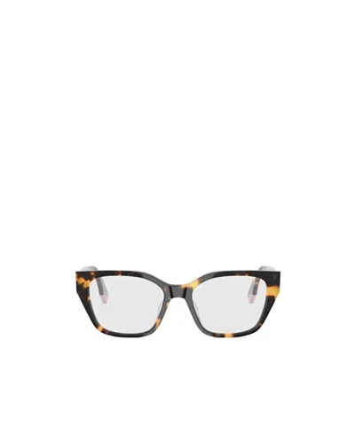 FENDI FENDI EYEWEAR BUTTERFLY FRAME GLASSES