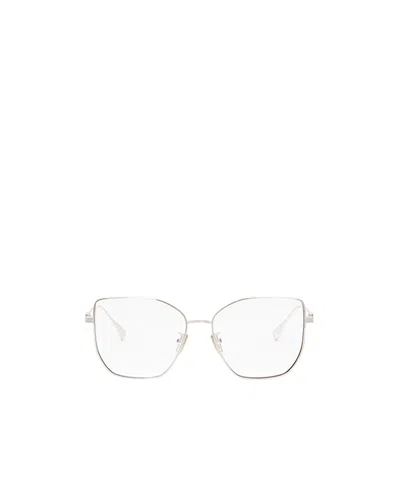 Fendi Eyewear Butterfly Frame Glasses In White