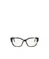 Fendi Eyewear Butterfly Frame Glasses In White