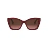 FENDI FENDI EYEWEAR BUTTERFLY FRAME SUNGLASSES