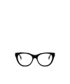 Fendi Eyewear Cat-eye Frame Glasses In Black