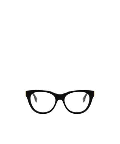 Fendi Eyewear Cat-eye Frame Glasses In Black