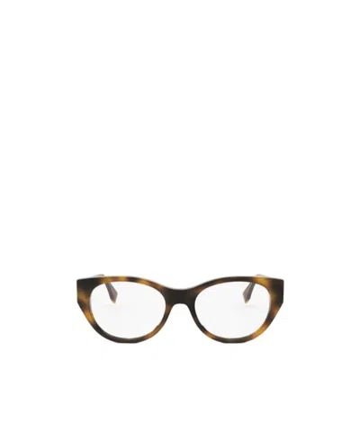 Fendi Eyewear Cat-eye Frame Glasses In White