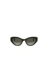 Fendi First Havana Acetate Cat-eye Sunglasses In Green