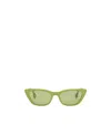 Fendi Eyewear Cat-eye Frame Sunglasses In Green