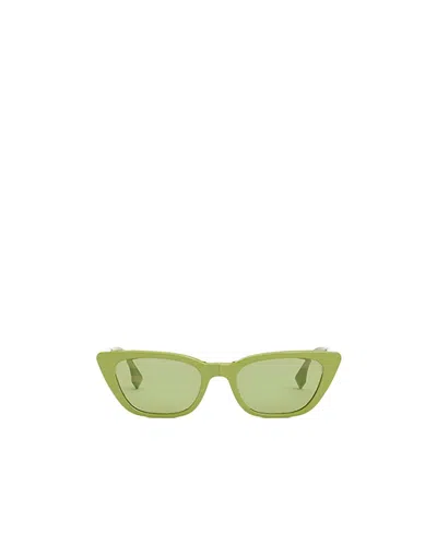 Fendi Eyewear Cat-eye Frame Sunglasses In Green