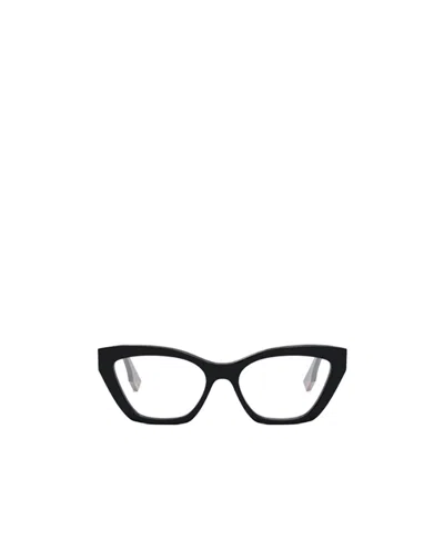 Fendi Eyewear Cat-eye Glasses In Black
