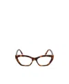 Fendi Eyewear Cat-eye Glasses In Multicolor