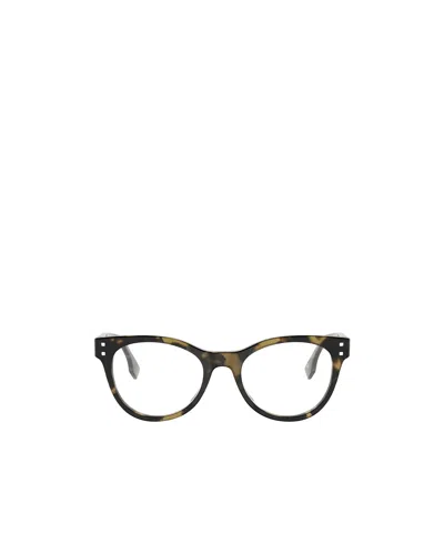 Fendi Eyewear Cat-eye Frame Glasses In Brown