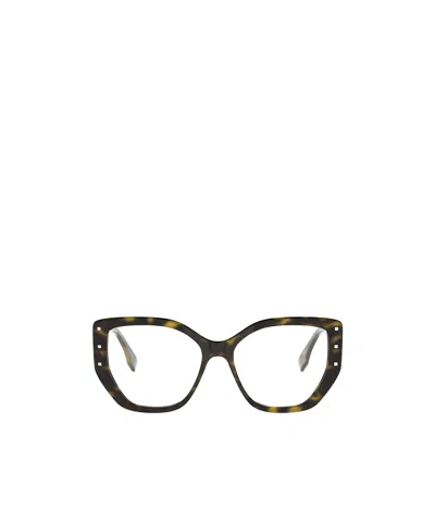 Fendi Eyewear Cat-eye Frame Glasses In Black