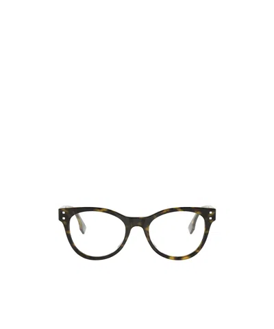 Fendi Eyewear Cat-eye Frame Glasses In Black