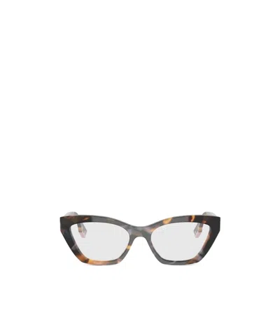 Fendi Eyewear Cat-eye Frame Glasses In White