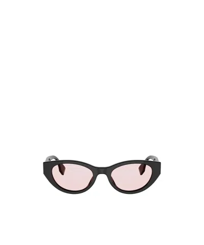 Fendi Eyewear Cat-eye Frame Sunglasses In White