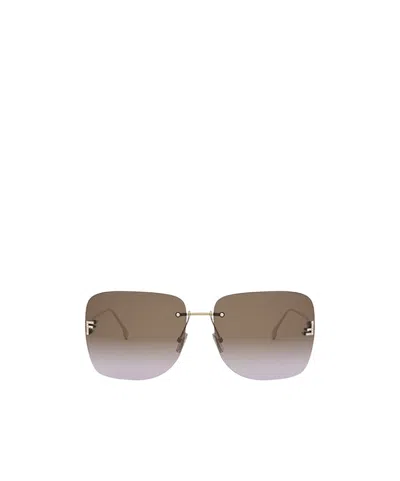 FENDI FENDI EYEWEAR SQUARE FRAME SUNGLASSES
