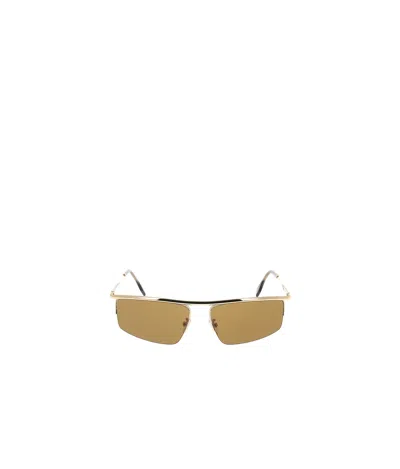 Fendi Eyewear  Travel Geometric Frame Sunglasses In Gold