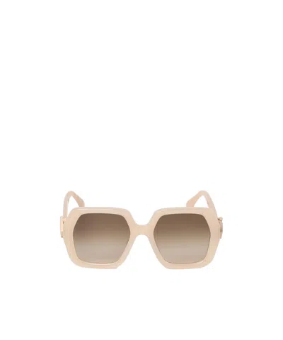FENDI FENDI EYEWEAR GEOMETRIC FRAME SUNGLASSES