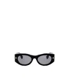Fendi Roma Acetate Shield Sunglasses In Black