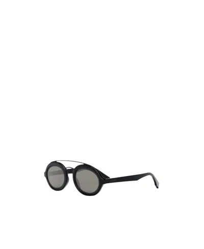 Fendi Eyewear Oval Frame Sunglasses In Gray