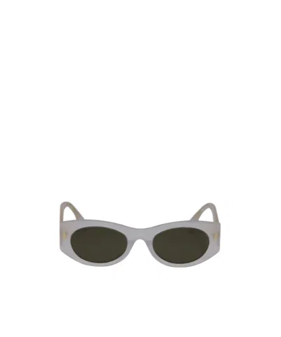 Fendi Eyewear Oval Frame Sunglasses In Green