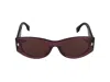 Fendi Roma Oval Acetate Sunglasses In Purple