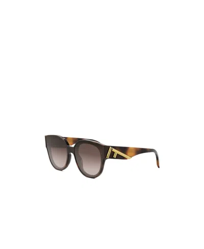 Fendi Eyewear Panthos Frame Sunglasses In Multi