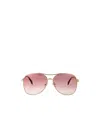 Fendi Eyewear Pilot Frame Sunglasses In Pattern