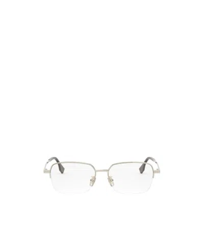 Fendi Eyewear Recentgle Frame Glasses In White