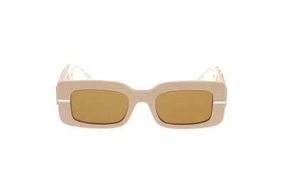 Fendi Eyewear Rectangle In Nude